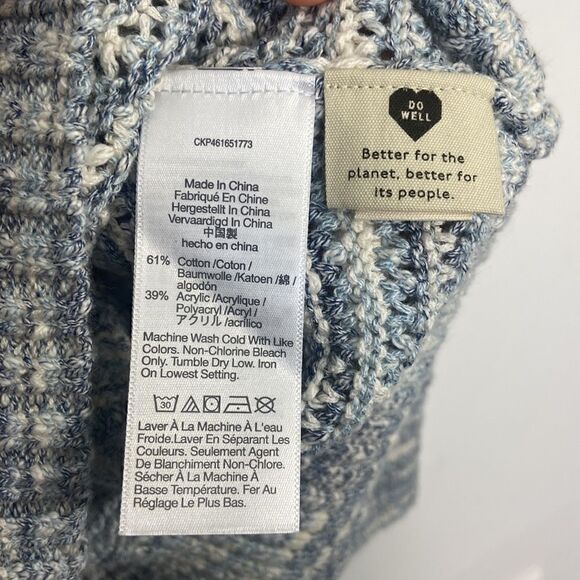 Madewell Southbrook Open-Stitch Pullover Sweater in Space-Dye Size XS - Picture 8 of 10